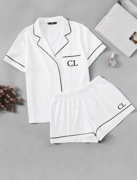 Pijamas Women, Cute Sleepwear, Cute Pajama Sets, Pajama Outfits, Short Pj Set, Cute Pajamas, Satin Pyjama Set, Lingerie Outfits, Outfit Trends