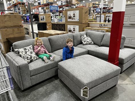 costco sectional at costco warehouse Costco Gray Sectional, Comfy Sectional Living Room, Costco Sectional Sofa Gray, Small U Shaped Sectional Sofa, Costco Couch Living Room, Costco Living Room Furniture, Thomasville Lowell Sectional, Costco Modular Sectional, Costco Thomasville Sectional Sofa