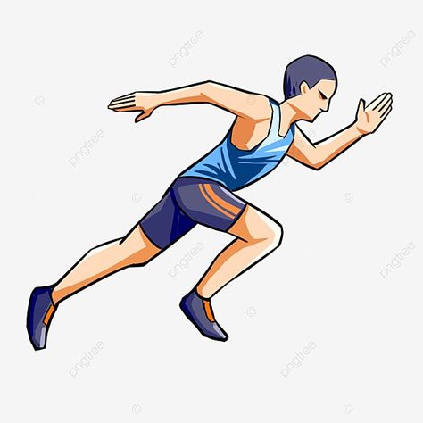 Athlete Drawing, Track Clipart, Track And Field Sports, Athletics Track, Field Athletes, Insect Crafts, Track And Field Athlete, Man Vector, Running Track