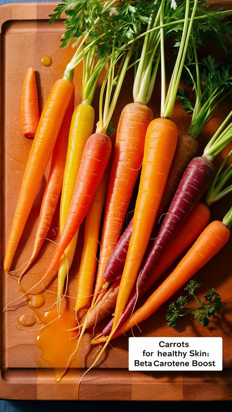 Discover the skin benefits of carrots! 🥕✨ These vibrant veggies are packed with beta-carotene, a powerful antioxidant that supports skin health and helps maintain a radiant complexion. 

#HealthySkin #CarrotBenefits #BetaCarotene #SkinHealth #NaturalBeauty #HealthyEating #GlowFromWithin #SkinCareTips #Nutrition #Antioxidants Carrot Benefits, Beta Carotene, Skin Benefits, Skin Health, Healthy Skin, Skin Care Tips, Carrots, Healthy Eating, Nutrition