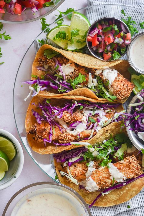 Bolillo Recipe, Salmon Tacos Recipe, Crispy Fried Fish, Baked Fish Tacos, Battered Fish Tacos, Fish Taco Sauce, Baja Fish Tacos, Salmon Tacos, Trout Recipes