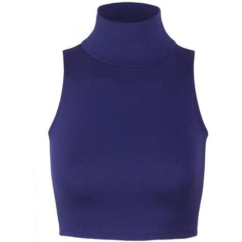 Kogmo Women's Lightweight Fitted Sleeveless Turtleneck Crop Top with... ($5.49) ❤ liked on Polyvore featuring tops, sleeveless turtleneck, blue turtleneck, turtleneck top, sleeveless crop top and sleeveless cropped turtleneck Fitted High Neck Blue Tank Top, Fitted Solid Color Turtleneck Tank Top, Black Turtleneck Sleeveless, Sleeveless Turtleneck Crop Top, Blue Sleeveless Seamless Crop Top, Turtleneck Crop Top, Crop Top Sleeveless, Blue Turtleneck, Sleeveless Turtleneck Top