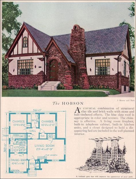 Tudor Cottage House Plans, Cottage Revival, English Country House Plans, English Cottage House Plans, Tudor House Plans, Tudor Cottage, Cottage Floor Plans, Cottage Style House Plans, Vintage House Plans