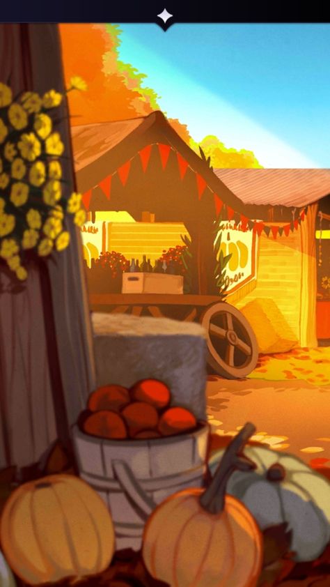 The Arcana Backgrounds, Festival Concept Art, Narrative Drawing, Seasonal Wallpaper, Pumpkin Field, Pumpkin Festival, Drawing Help, Scenery Art, The Arcana