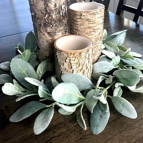 Temu | Explore the Latest Clothing, Beauty, Home, Jewelry & More Lambs Ear Decor, Diy Party Table Decorations, Lambs Ear Garland, Garland Centerpiece, Farmhouse Garland, Mantel Garland, Bowl Decor, Wedding Party Table Decorations, Window Wreath