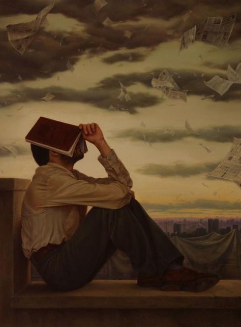 "A tramp, a gentleman, a poet, a dreamer, a lonely fellow, always hopeful of romance and adventure" (Charlie Chaplin)  Artist: Iman Malek Iman Maleki, Arte Peculiar, Art Et Illustration, Arte Fantasy, Art And Illustration, Classical Art, 인물 사진, Learn To Paint, Surreal Art