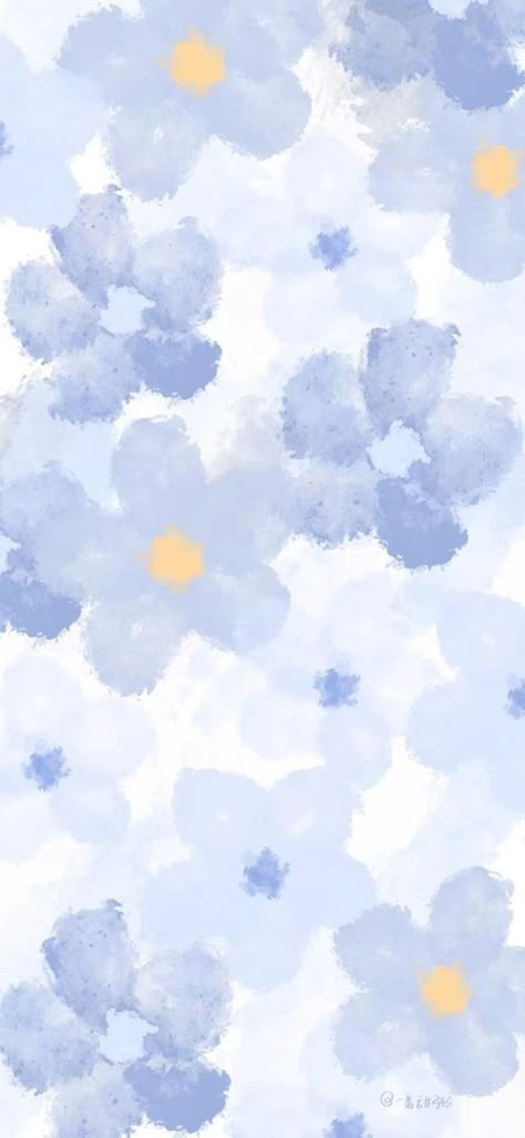 Wallpaper Bunga Iphone, Wallpaper Cantik Iphone, Cute Home Screen Wallpaper, The Best Wallpapers, Blue Flower Wallpaper, Wallpaper Iphone Boho, Wallpaper Estetika, Phone Wallpaper Boho, Cute Blue Wallpaper