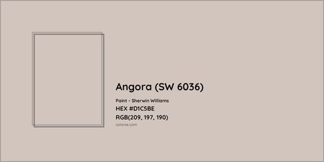 Sherwin Williams Angora (SW 6036) Paint color codes, similar paints and colors Sw Angora, Angora Sherwin Williams, Sherwin Williams Angora, Pantone Tcx, Sherman Williams, Analogous Color Scheme, Paint Color Codes, Rgb Color Codes, Hexadecimal Color