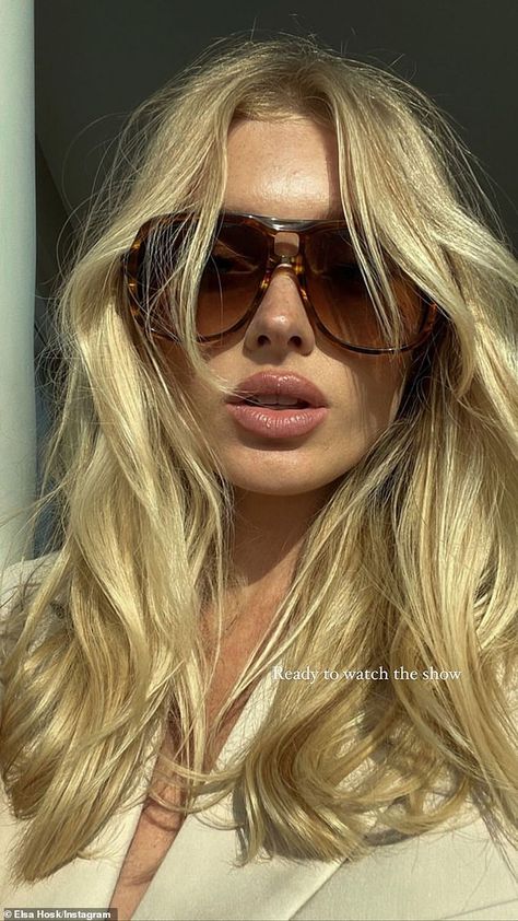 Elsa Hosk Style, Blonde Lowlights, Blonde Actresses, Blonde Hair Inspiration, Blonde Hair Looks, Elsa Hosk, Long Blonde, Hair Dye Colors, Womens Glasses