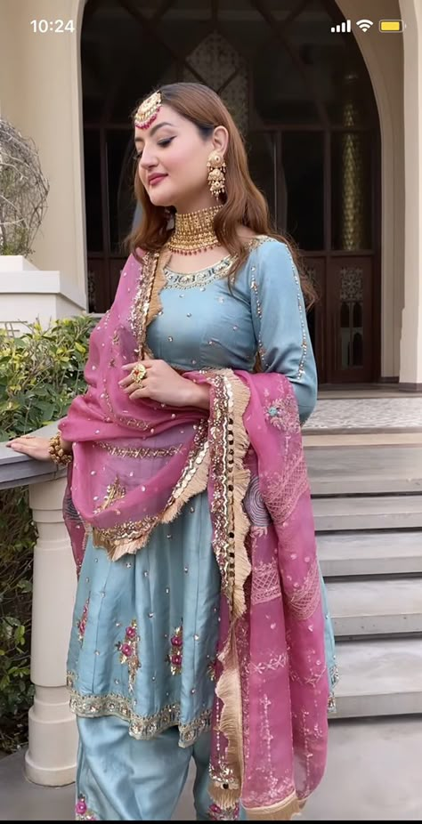 Parrot Colour Punjabi Suit, Pastel Color Punjabi Suits, Pastel Colour Suits For Women, Colorful Punjabi Suit, Latest Colour Combinations In Suits 2023, Gajri Colour Suit Combination, Latest Suit Designs Indian 2020, Pastel Suits Indian, Suit Colour Combination Punjabi