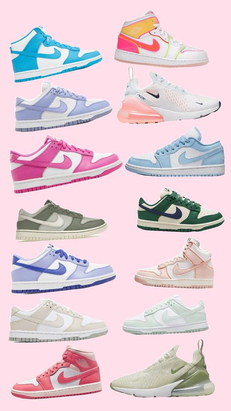 #preppy #nike Preppy Swimsuit, Nike Wallpaper Iphone, Ur Mum, Pretty Shoes Sneakers, Jordan Shoes Retro, Shoe Wishlist, Shoes Retro, Nike Wallpaper, Cute Nike Shoes