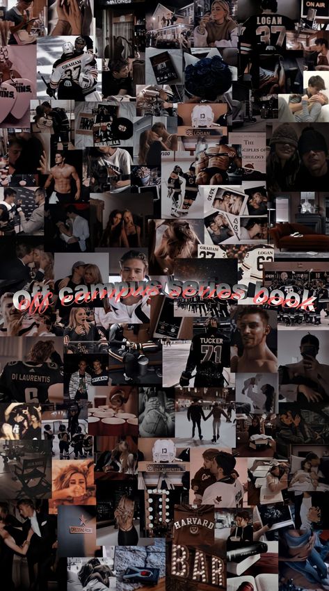 Garrett&Hannah, Logan&Grace, Dean&Allie e Tucker&Sabrina Off Campus Aesthetic Wallpaper, The Off Campus Series Aesthetic, Off Campus Series Aesthetic, Off Campus Aesthetic, Off Campus Series, Campus Aesthetic, Bookworm Things, Funny Lock Screen Wallpaper, Hockey Romance