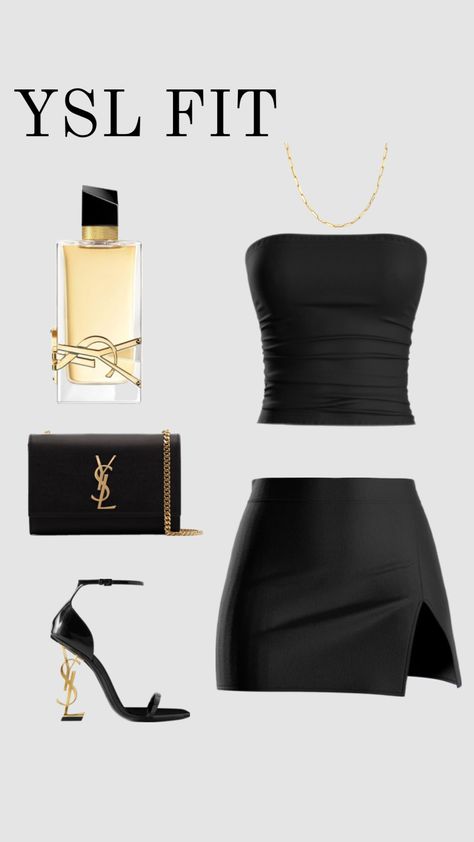 #YSL#outfitinspo #partyfit#shuffle#makemegoviral#followforafollow Ysl Outfit, Ysl Dress, Rich Outfits, Future Outfit, Korean Fashion Dress, Modest Fashion Outfits, Dressy Outfits, Cute Simple Outfits, Summer Fashion Outfits