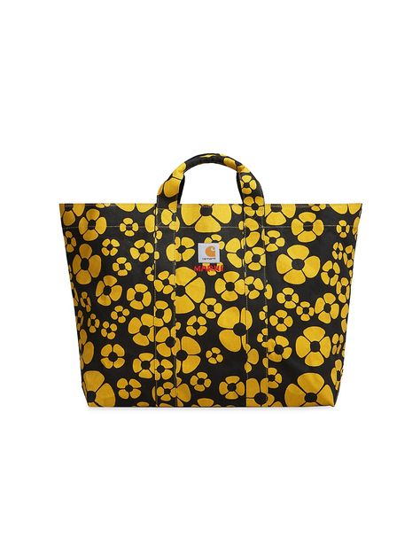 Shop Marni Marni x Carhartt WIP WIP Sunflower Tote Bag | Saks Fifth Avenue Sunflower Tote Bag, Workwear Brands, Marni Bag, Carhartt Wip, Shopper Bag, Shopping Tote, Black Tote Bag, Print Tote, Printed Tote Bags