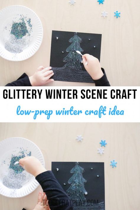 Fun Winter Crafts, Snowflake Craft, School Glue, Clear Glue, Door Decorations Classroom, Winter Crafts For Kids, Paper Snowflakes, Glitter Glue, Torn Paper