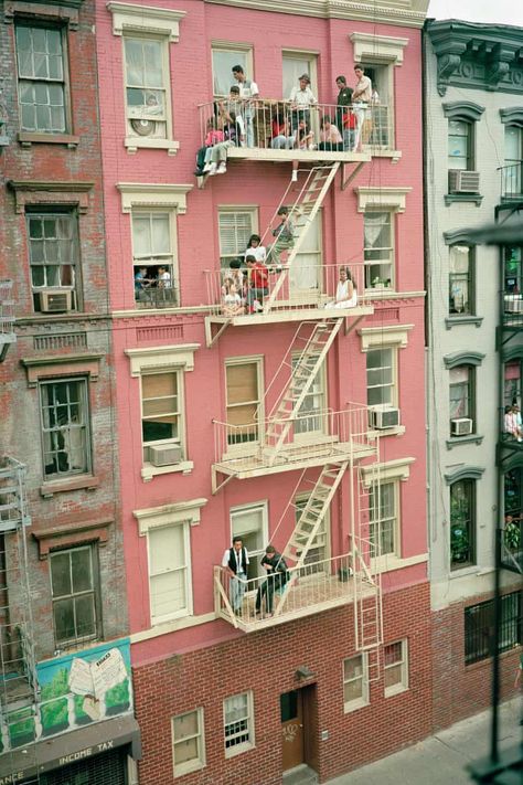 Street Work, Fire Escape, Lower East Side, Vintage New York, London Photos, New York Street, Colour Photograph, Built Environment, Time Capsule