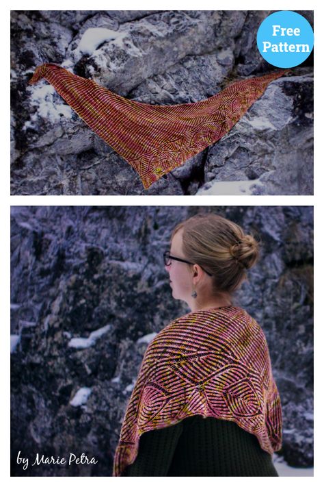 Brioche Shawl, Shawl Knitting Pattern, Brioche Stitch, Knitting Patterns Free Hats, Cozy Accessories, Shawl Knitting Patterns, How To Start Knitting, Free Knitting Patterns, Shawl Scarf