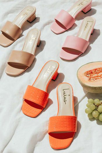 Cute Dresses, Tops, Shoes & Clothing for Women Uva Graduation, Light Pink High Heels, Heels Orange, Classy Accessories, Rome Outfits, Croc Heels, Cute Pumps, Animal Print Flats, Neutral Heels