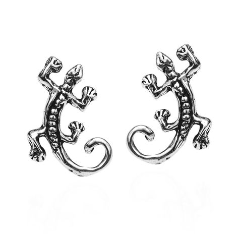 Petite Gecko Lizard .925 Sterling Silver Stud Earrings - CQ11U8MB687 - Earrings, Stud  #Earrings #fashionjewelry #fashionstyle #outfits #Studearrings Modern Silver Earrings, Packaging Card, Jewelry Tattoos, Gifted And Talented, Silver Pendant Lighting, Sunflower Jewelry, Long Earring, Casual Earrings, Jewelry Tattoo