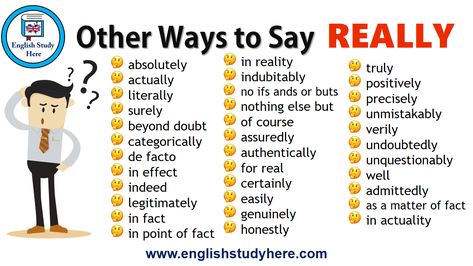 https://englishstudyhere.com/ways-to-say/other-ways-to-say-really/ Other Ways To Say, Essay Writing Skills, English Vocab, Good Vocabulary, English Writing Skills, Words To Use, Learn English Vocabulary, Writing Lessons, English Writing