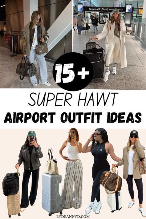 airport outfit Cozy Airport Outfit, Vacation Outfits Airport, Classy Outfits Fall, Fall Airport Outfit, Summer Girly Outfits, Outfit Ideas For Chubby Girls, Winter Airport Outfit, Outfit Ideas Airport, Outfit Ideas Church