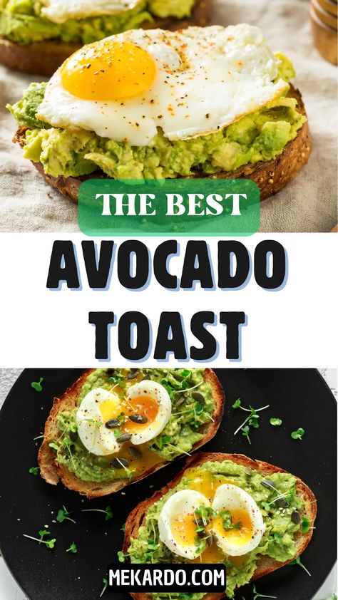 Avocado Toast Recipe – Mekardo How To Make Avocado Toast, Avocado Toast With Egg, Avacodo Toast Recipes Breakfast, Avacodo Toast Recipes With Egg Breakfast, Avocado Toast With Boiled Egg, Avocado Toast With Poached Egg, Egg In A Hole Avocado Toast, Grated Egg Avocado Toast, Tips For Meal Prepping