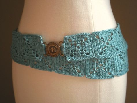 Tobago Belt Crochet Pattern,,,look out Granny I have a lot of Crochet things I def. need!@Melissa Jefferson Crocheted Belt, Belt Crochet, Crochet Belt, Bikinis Crochet, Mode Crochet, Crochet Diy, Love Crochet, Crochet Granny, Crochet Accessories