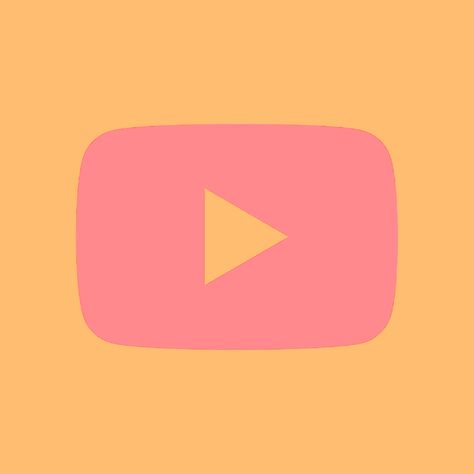 YouTube Pink And Orange App Icons, Youtube App Icon Aesthetic, App Icon Orange, Youtube App Icon, Orange App Icons, App Icon Aesthetic, Home Screen Inspo, Wallpapers Widgets, Apple Icon