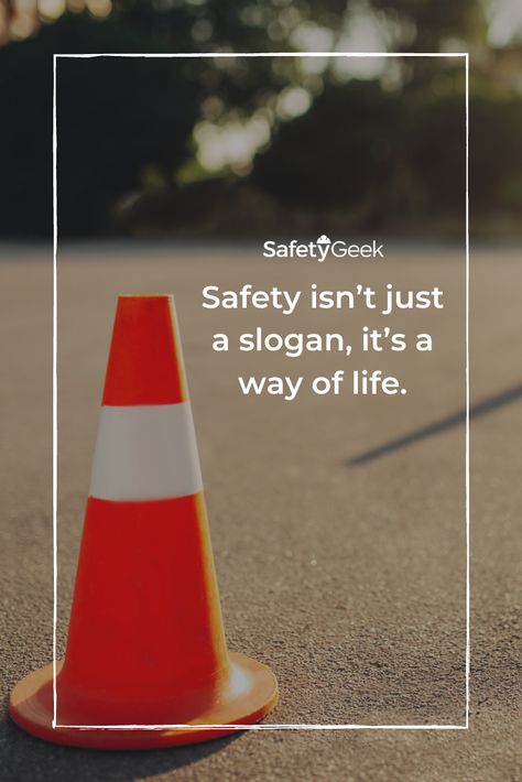 This is how I live my life! I definitely err on the side of caution 🚸with everything I do. Not because I'm a hypochondriac but because safety should and will always come first for me! "Safety isn't just a slogan, it's a way of life" Do you practice safety on a daily basis? 👷‍♀️ #safetygeek #business #safetymanagement #safetymanager #traffic #cone #slogan #safetyslogan Road Safety Slogans, Safety Slogan, Safety Quotes, Safety Slogans, Front Page Design, Slogan Quote, Traffic Cone, Live My Life, Traffic Safety