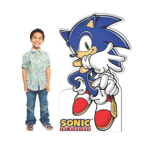 Sonic the Hedgehog™ Stand-Up - OrientalTrading.com Cardboard Standup, Sonic Birthday Parties, Sonic Party, Hedgehog Birthday, Sonic Birthday, Cardboard Cutout, 6th Birthday Parties, Sonic Art, Big Lots