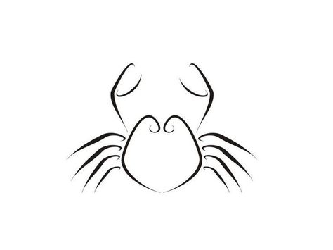 Small Crab Tattoo, Crab Tattoos, Crab Tattoo, Small Tattoos Simple, Drawing Tattoo, Lines Wallpaper, Symbol Tattoos, Free Tattoo, Hip Tattoo