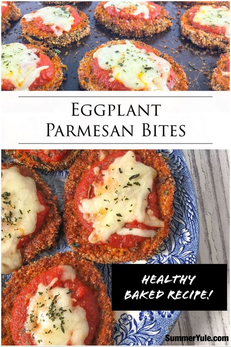 Do you have a small eggplant on hand that you aren’t sure what to do with? Make these delicious eggplant parmesan bites; they’re great as a light lunch! 🍆 Mini Eggplant Parmesan, Eggplant Parmesan Bites, What To Do With Small Eggplants, Eggplant Parm Bites, What To Do With Eggplant, Small Eggplant Recipes, Air Fryer Eggplant Parmesan, Eggplant Parm Recipe, Parmesan Bites