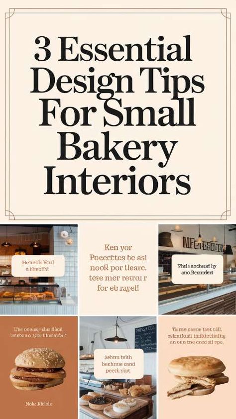 3 Essential Design Tips for Small Bakery Interiors Baking Space, Bakery Interior, Small Bakery, Bakery Design, Decorative Elements, Customer Experience, Lighting Ideas, Design Tips, Color Palettes