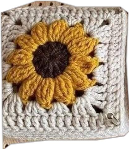 Pumpkin Patterns, Granny Square Crochet Patterns Free, Crocheting Projects, Microcar, Crochet Carpet, Crochet Design Pattern, Crochet Sunflower, Crochet Wool, Crochet Decoration