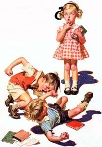 brothers Sibling Relationships, Creation Story, Sibling Rivalry, Tv Tropes, Brotherly Love, Norman Rockwell, Cultura Pop, Pin Up, Parenting