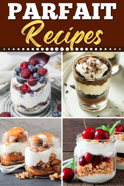 Treat yourself to one of these lovely parfait recipes! From yogurt to ice cream to brownie, parfaits are elegant desserts that no one can resist. How To Make A Parfait, Mini Parfait Desserts, Best Parfait Recipe, Chocolate Parfait Desserts, Tiramisu Parfait, Yogurt Parfait Cups, Pudding Parfait Recipes, Diy Parfait, Dessert Business