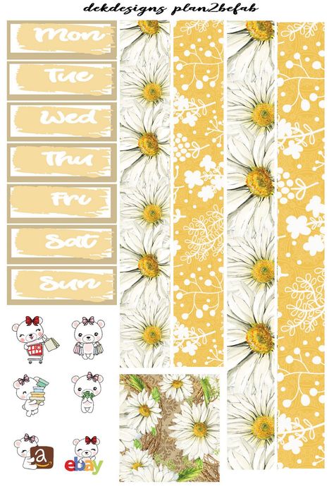 Cute Yellow Stickers Printable, Yellow Journal Stickers, Yellow Vintage Stickers, Washi Tape Printable, Tape Printable, Yellow Flowers Stickers Aesthetic Printable, Yellow Flowers Stickers, Diy Journal Books, Art Journal Therapy