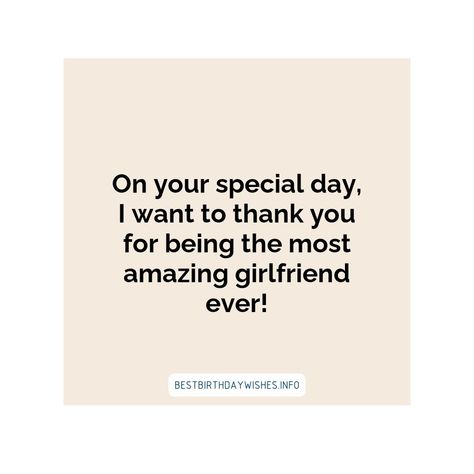 Birthdays are a special time to show your special someone just how much you care. If you’re looking for the best way to express your love to your girl... | # #BirthdayWishes Check more at https://www.ehindijokes.com/romantic-birthday-wishes-for-girlfriend/ Gf Birthday Wishes, Romantic Birthday Wishes, Birthday Wishes For Girlfriend, Romantic Birthday, Amazing Girlfriend, Cute Texts For Him, Text For Him, Girlfriend Birthday, Your Girl