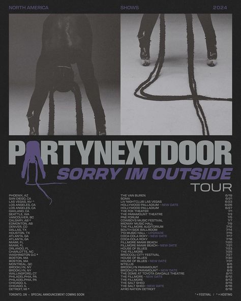 who are you most excited to see on tour this summer? 🌟 Party Next Door Rapper Aesthetic, Party Next Door Poster, Pnd Album, Party Next Door Wallpaper, Partynextdoor Album Cover, Partynextdoor Poster, Partynextdoor Aesthetic, Partynextdoor Wallpaper, Partynextdoor Album