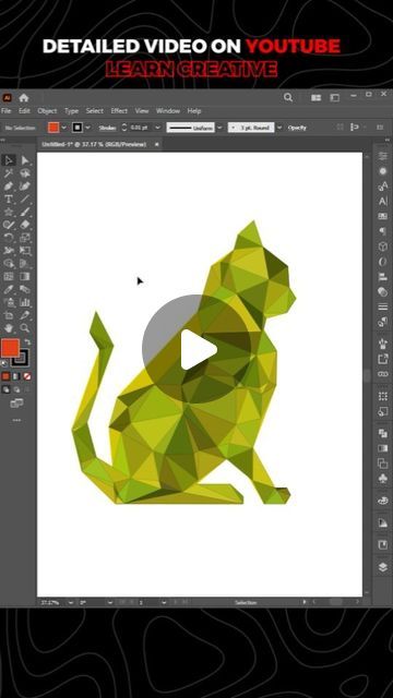 Low Poly Graphic Design, Adobe Illustrator Tips, Illustrator Tricks, Vector Illustration Tutorial, Illustrator Tips, Triangle Art, Graphic Design Tutorials Learning, Adobe Illustrator Tutorials, Triangle Design