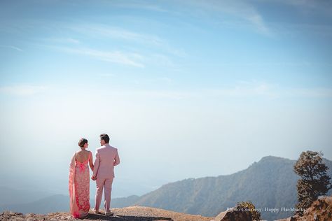 A Pre-Wedding Shoot in the Picturesque Hill Station, Mussoorie Pre Wedding Shoot In Hill Station, Hill Station Pre Wedding Shoot, Pre Wedding Photoshoot Hill Station, Hill Station Couple Photography, Hill Station Photography Ideas Couple, Hill Photoshoot, Prewedding Shoot Ideas, 5 Anniversary, Pre Wedding Photo Shoot