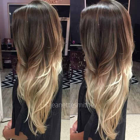 Ombré Ombre Hairstyles Long, Half Blonde Balayage On Brown Hair, Brown To Blonde Ombre Hair Long Straight, Brown Blonde Ombre Balayage, Brown To Black Ombre Hair, Ombre Hair Dark To Light, Dark Hair With Blonde Ends, Dark To Light Ombre Hair, Ombre Brown To Blonde Hair