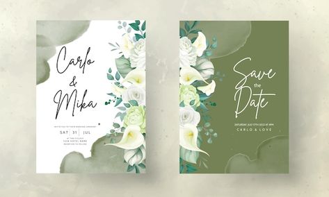 Beautiful hand drawn rose and calla lily... | Free Vector #Freepik #freevector #background Lily Flower Wedding, Lily Wedding Invitations, Drawing Wedding Invitation, Drawn Rose, Flower Invitation Card, Calla Lily Flower, Elegant Wedding Invitation Card, Wildflower Wedding Invitations, Floral Wreath Wedding