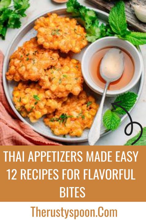 Thai Appetizers That Are Easy To Make Thai Recipes Appetizers, Thai Canapes, Pad Thai Appetizer, Asian Appetizers Vegetarian, Easy Thai Appetizers, Thai Appetizers, Thai Starters Appetizers, Thai Appetizer Recipes Vegetarian, Thai Appetizer Recipes