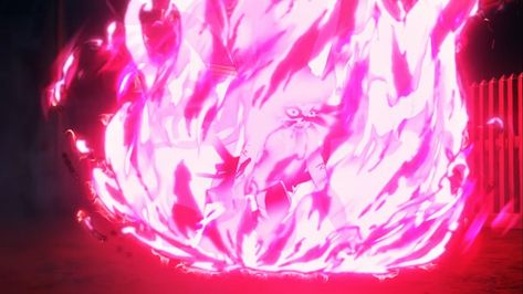 Pink Fire Powers, Nezuko Flames, Drawing Flames, Pink Fire, Art Time, Blood Art, Fire Art, Utila, Kimetsu No Yaiba