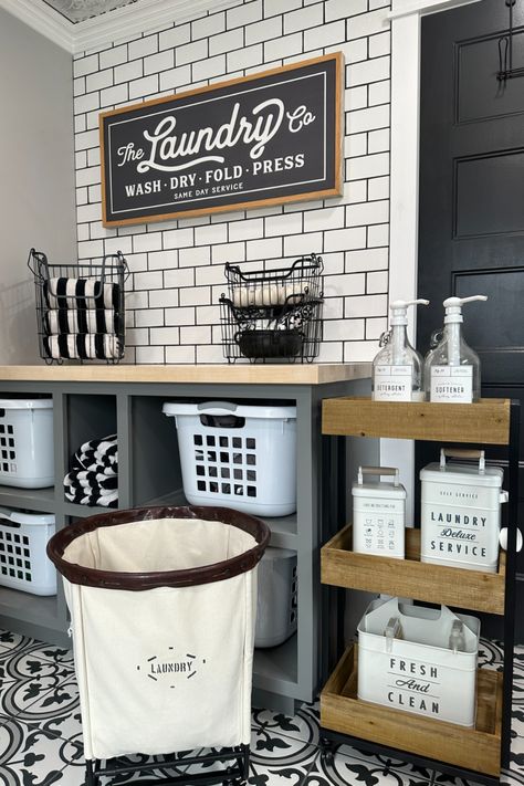 Refresh for Less with Affordable Storage Solutions from Decor Steals! Tap this pin to see more ideas on how to refresh your laundry room with budget-friendly storage solutions! Laundry Room Basket Storage, Laundry Room Refresh, Apartment Laundry Room, Laundry Room Storage Solutions, Laundry Room Storage Ideas, Laundry Quotes, Bathroom Things, Laundry Room Baskets, Laundy Room