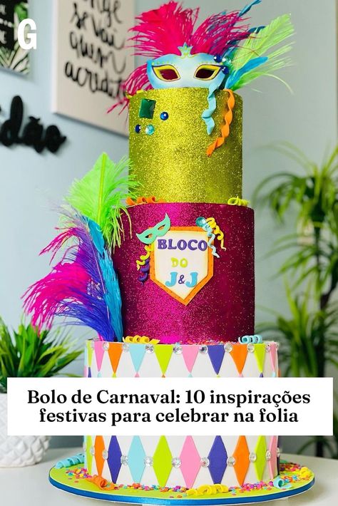 Ideias de bolo de Carnaval e inspiração com receitas Pool Party, Carnival, Pastel, Birthday