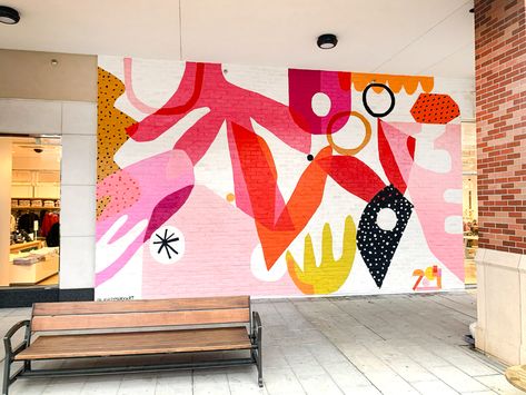 Spring Home Decor Ideas, Inspo Wall, Garden Mural, Colorful Murals, Wall Drawing, Murals Street Art, Mural Design, House Paint, T Art