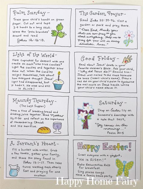 Holy Week Activities, Hebrews 2, Palm Sunday Activities, Palm Sunday Crafts, Christ Centered Easter, Easter Lessons, Easter Sunday School, Happy Home Fairy, Easter Week