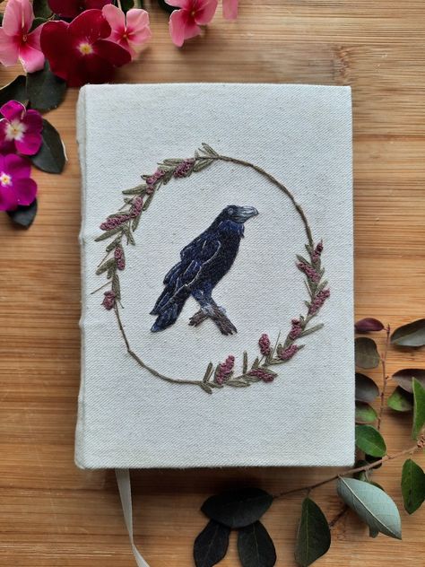 Raven Embroidery, I Need A Hobby, Primitive Halloween, Camping Blanket, Custom Book, Hand Embroidery Stitches, Embroidery And Stitching, Custom Canvas, Embroidery Stitches